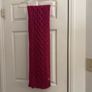 Michael Kors Fuchsia Cable Knit Scarf